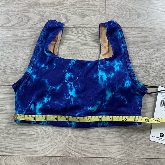 Karma Yoga Evelyn Printed Blue Sports Bra - Picture 8 of 8